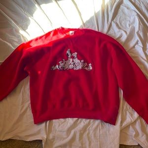 Disney 101 Dalmatians Embroidered Crew Neck Sweatshirt
